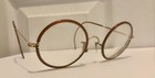 Vintage 10k Solid Yellow Gold Faux Tortoise Shell Wrap Eyeglasses Eyeglasses