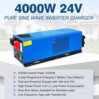 4000w 24v Peak 12000w Pure Sine Wave Inverter Charger Low Frequency Inverter