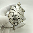 3 66-oz  Vintage Italian Handmade Genuine Silver Large Turtle Decorative Box