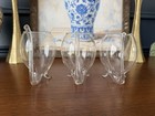 Set Of 3 Clear Glass Absinthe Glasses With Integrated Straw Specialty Design