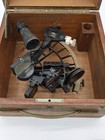 Vintage C Plath Micrometer Drum Marine Sextant W Box   Certificate Hamburg 1972