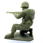 World War 2 American Toy Soldier Firing Thompson Military Resin 1 32 Ww2 Figure