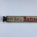 Original Bueter s Butter Krust Bread Door Push Advertising Sign - Double Sided    