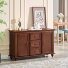 Mid Century Modern Sideboard Buffet Cabinet Walnut 47 3  Storage