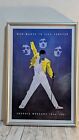 Vintage Freddie Mercury Tribute Small Concert Poster 1986 Wembley Stadium Queen