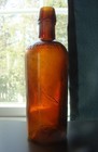 Antique Carter s Amber Master Ink Bottle W  Pour Spout