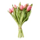 Artificial Tulip Bundle With 7 Tulips Bouquet Real Touch Wedding Party Decor