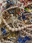 Vintage Now Estate Junk Drawer Jewelry Lot Harvest Craft Fix Lbs 