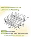  dd82-01073a Dishwasher Lower Dishrack Assembly For Samsung Models 23x22in 