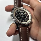 Breitling Bentley 6 75 With Date On 12pm Aftermarket Dial  Stainless Steel 