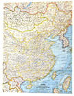 1964-11 National Geographic Map China Korea Taiwan Cn Kr Tw Vtg  November B a 