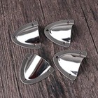 4pcs Marine Wire Cable Vent Cover  Stainless Steel Clam Shell Vent For Boat