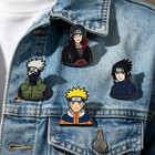 Set Of 4 Naruto Anime Metal Pins - Itachi  Sasuke  Kakashi - Cosplay   