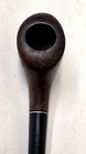 Vintage Medico Smooth Bulldog Jet Briar Estate Tobacco Pipe