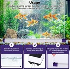 19 6in Aquarium Bubble Bar Ultra Quiet Oxygen Diffuser Self-sinking Air Stones