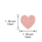 200 Pcs Rose Gold Heart Wedding Party Table Confetti Sequins Sprinkles Decor