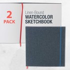 8 5  X 8 5  Art Watercolor Book  2 Pack  76 Sheets  110lb  Linen-bound Hardcover