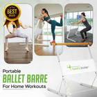 Portable Folding Exercise Bar For Barre  Balance And Ballet Home Workouts