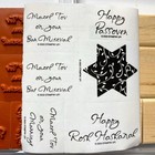 Stampin Up Mazel Tov Rubber Stamp Set 2003 Passover Rosh Hashanah Jewish Stamps