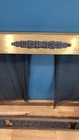 Vintage Brass And Cast Iron Fireplace Screen