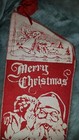 Vintage Large Christmas Stocking 21 X 10 X 7