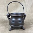 Antique Primitive Early Americana Cast Iron Cauldron Pot farmhouse Country Black