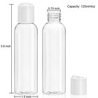 30 Pack 4oz Travel Bottles For Toiletries  Empty Small Plastic Squeeze Bottle   