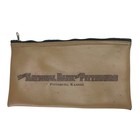 The National Bank Of Pittsburg Ks  Bank Bag Zipper A  Rifkin Co Vintage Deposit