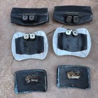 Lot Old 3 Pairs Of Vintage Woman s Red white multi-colored Plastic Shoe Clips