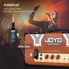 Joyo Wireless Guitar System Transmitter Receiver 4 Channels 5 8ghz Rechargeable