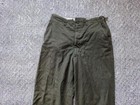 Vintage M-1951 Trousers Us Army Wool 34x32 Green Field Military Pants M51 Usa