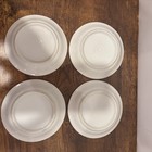 Vintage French Absinthe Bistro Saucers Set Of 4 Franc Price Plates 5   