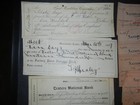 Sixteen Vintage 1901-18  Cancelled Checks Various Banks In Us See Images