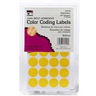 Charles Leonard Color Coding Labels 3 4  Yellow 1000 Per Pack 12 Packs