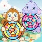 Kids Sticky Ball Target Toss Game Indoor Montessori Dart Board Toy