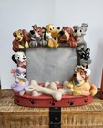 Lot Of 2 Disney Photo Frames  3d Pets Dogs Pluto Nana   Mickey Mouse  What Fun 
