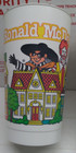 5 Vintage Ronald Mcdonald House Plastic Cups - Mcdonaldland Hamburglar   Grimace