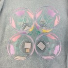 Vtg 4 Spring Tulips Thermo Serv Plastic Cups 22 Oz Pink Purple Yellow 