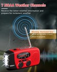 Emergency Hand Crank Radio 7400mwh With 3 Led Flashlight  Am fm noaa Portable We