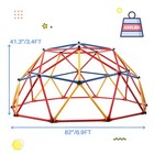 Outdoor Toddler Geometric Dome Climber Play Set Kids Gym Steel Frame Playground