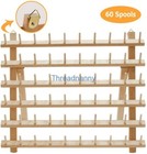 40 Colors Polyester Embroidery Machine Thread With 60 Spools Thread Rack