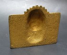 Vintage Cast Iron Native American Indian Chief Head Bookend Metal