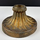 Antique Vintage Cast Metal Canopy Base Lamp Light Part Repairs Salvaged Part