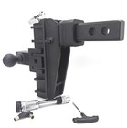 2  Receiver 6  Drop Adjustable Towing Hitch 2 3 Ball Mount Trailer 20000lb