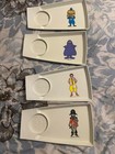 Vintage Mcdonald   s Happy Meal Kids Trays 1970 Set Of 4 Plastic Snack Trays