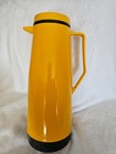 Vintage 1975 Thermos Hot   Cold Coffee Server Carafe Yellow 36 Oz 6 Cups In Box