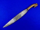 Antique 19 Century Philippines Barong Large Fighting Knife Short Sword Scabbard