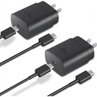 2 Pack 25w Usb-c Fast Wall Charger Samsung Galaxy S26 S25 S24 S23 S22 S21 S20