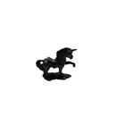 Vintage 1990s Handcrafted Pewter Unicorn Figurine Prancing Position
