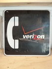 Vintage Verizon Telephone Pay Phone Sign 18x18 Double Sided   With Braket